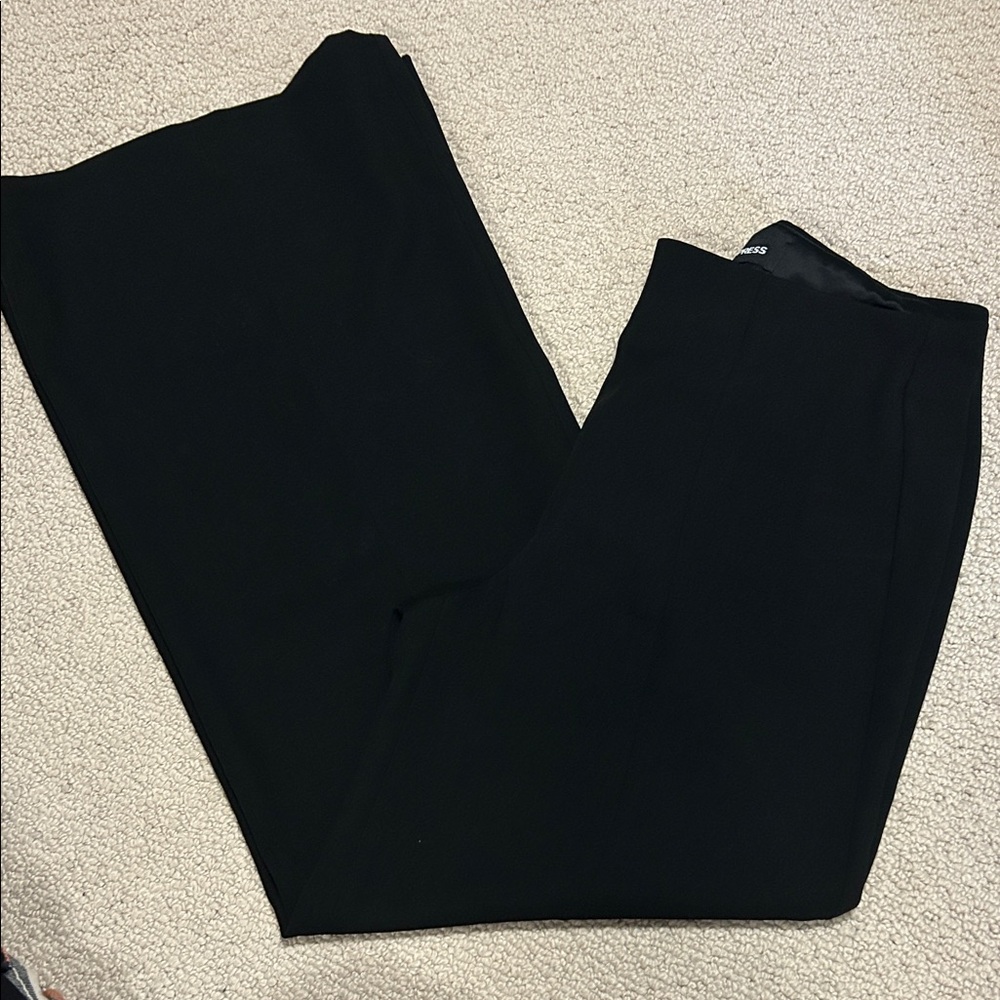 Express Wide Leg Black Dress Pants